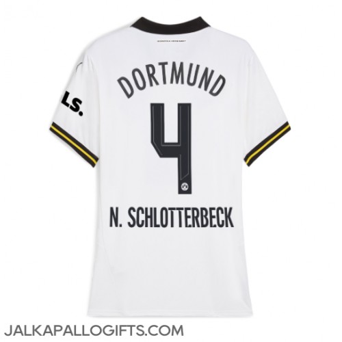 Borussia Dortmund Nico Schlotterbeck #4 Kolmaspaita Naiset 2024-25 Lyhythihainen